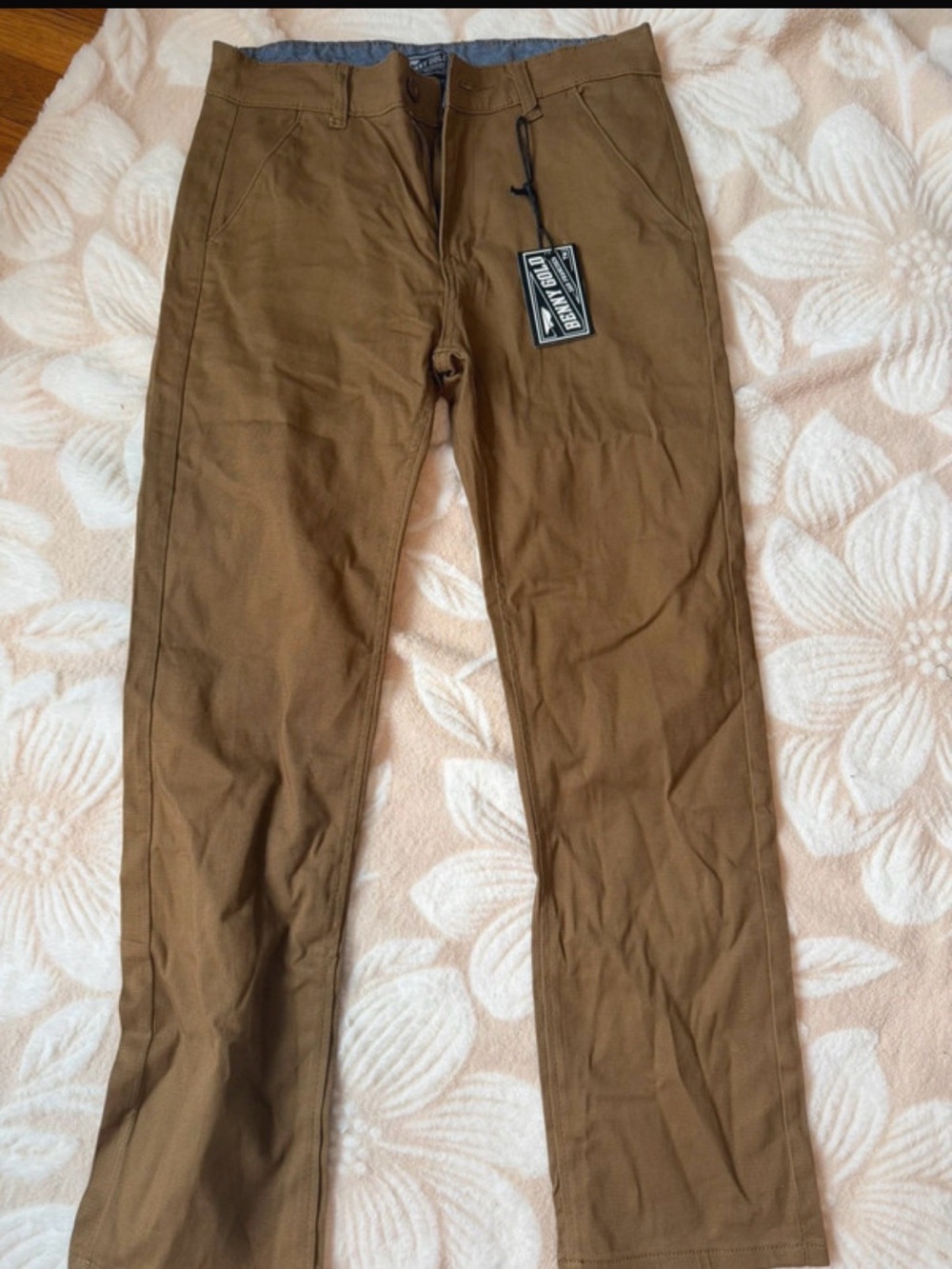 Classic Men's Khaki Chino Pants - Brown